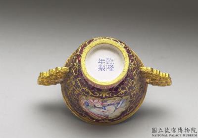 图片[3]-Gold cup with champleve and painted enamel decor of European mother-and-child, Qing dynasty, Qianlong reign (1736-1795)-China Archive